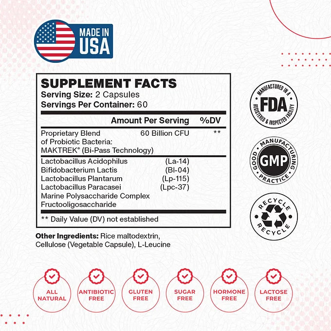 Probiotic - 60 Billion Cfu's