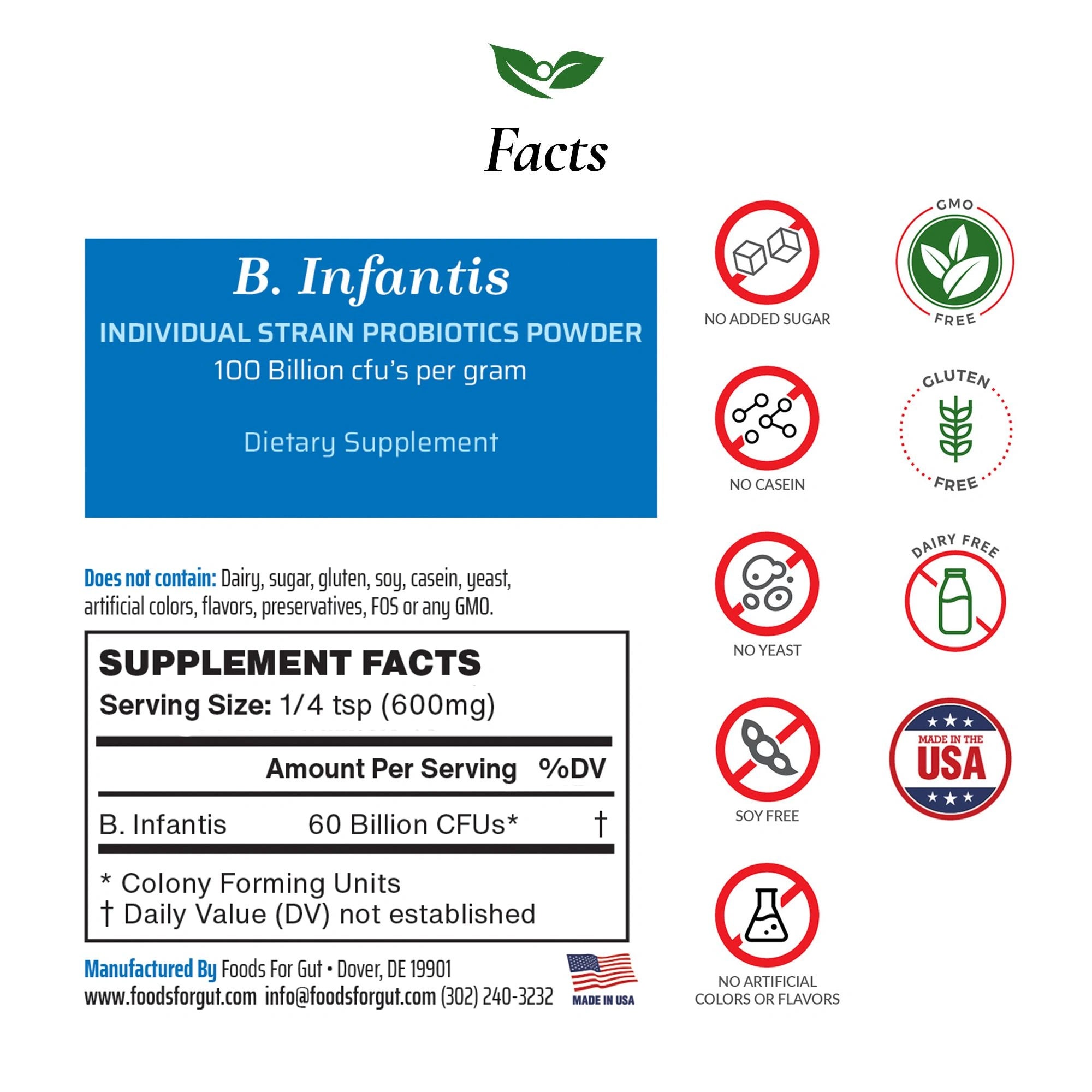 Bifidobacterium Infantis Probiotic Powder